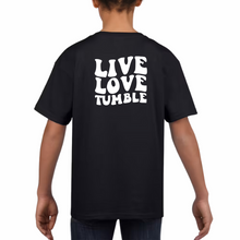Afbeelding in Gallery-weergave laden, Zwart Love Gymnastics T-shirt keuze uit 7 logo's of je naam! UNISEX