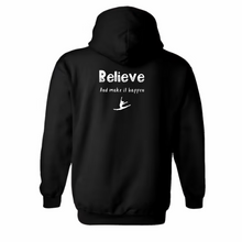 Afbeelding in Gallery-weergave laden, Zwarte Love Gymnastics Hoodie keuze uit 7 logo's of je naam! UNISEX