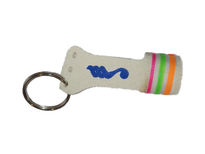 Sleutelhanger turnleertje rek multicolor